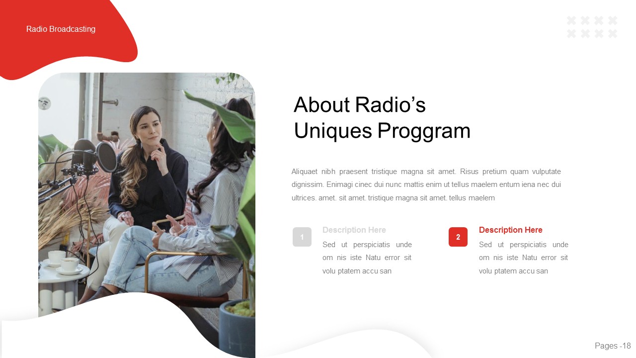 Radio Broadcasting Powerpoint Template Presentation, Presentation Templates